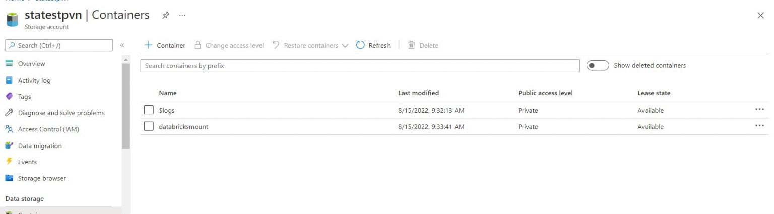 Mount and Unmount Data Lake in Databricks - AzureOps