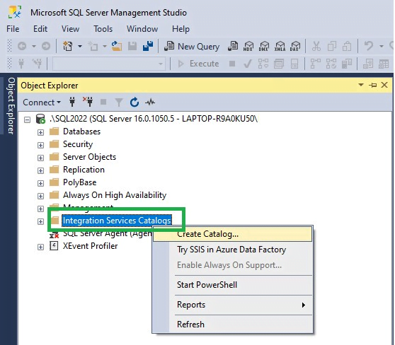 How To Create SSIS Catalog In SQL Server - AzureOps