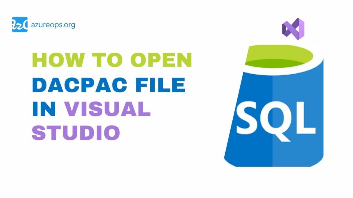 open DACPAC file in Visual Studio