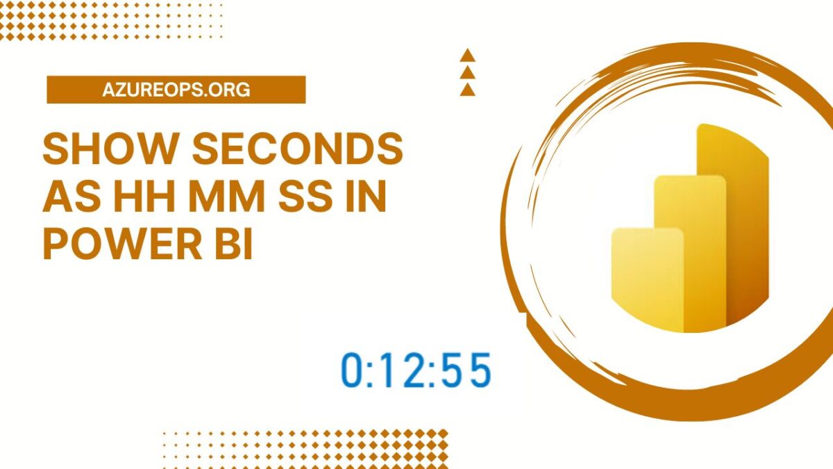 Show seconds as hh mm ss in power bi