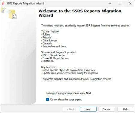 SSRS Reports Migration Wizard