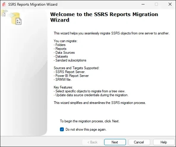 SSRS Reports Migration Wizard
